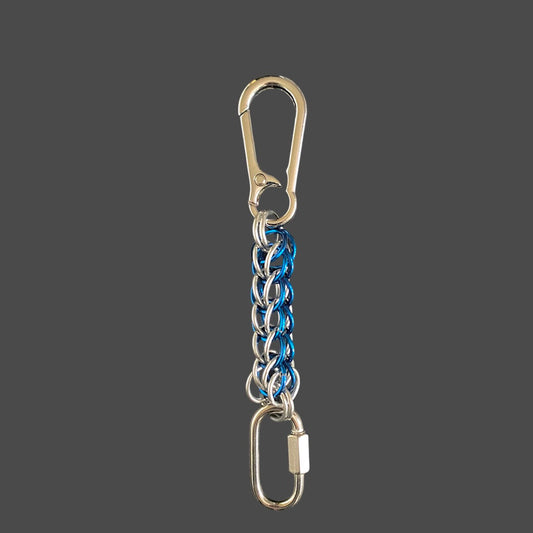 BLUE Maille key chain